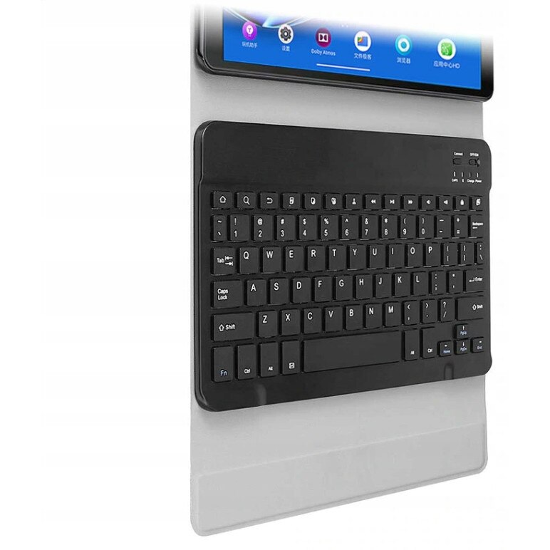 Husa cu tastatura si mouse, Compatibila cu Lenovo Tab M10, Negru