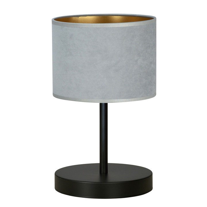 Veioza, EMIBIG világítás, E27, fém, fekete, szürke