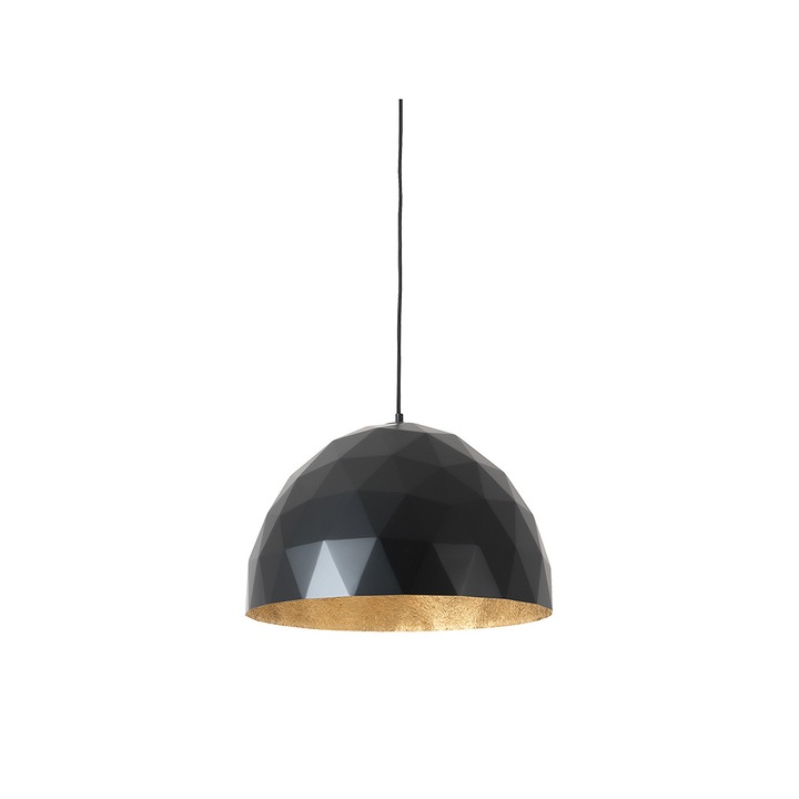 Lampa suspendata, Customform, Compozit, 60 W, Negru