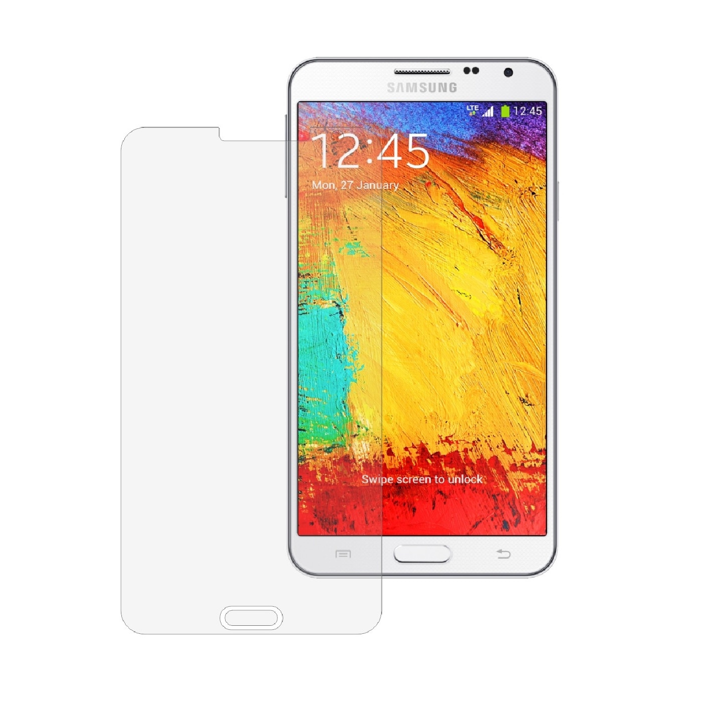 Folie Protectie Ecran, Acoperire Totala, Adeziva si Foarte Flexibila, Invisible Skinz Ultra-Clear AutoRegeneranta pentru Samsung Galaxy Note 3 Neo