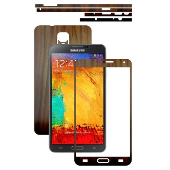 Folie de protectie Carbon Skinz, Husa de tip Skin Adeziv pentru Carcasa, Lemn Nuc Inchis dedicata Samsung Galaxy Note 3 Folie de protectie Carbon Skinz, Husa de tip Skin Adeziv pentru Carcasa, Lemn Nuc Inchis dedicata Samsung Galaxy Note 3