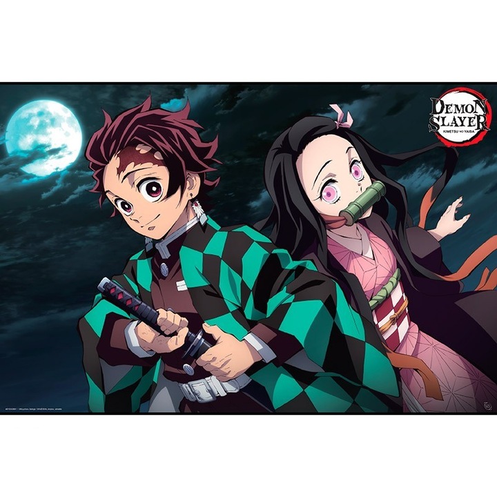 Плакат DEMON SLAYER, Tanjiro & Nezuko, 91.5x61