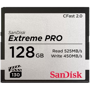 Card de memorie SanDisk Compact Flash Extreme PRO CFAST 2.0 128GB 525MB/s VPG130