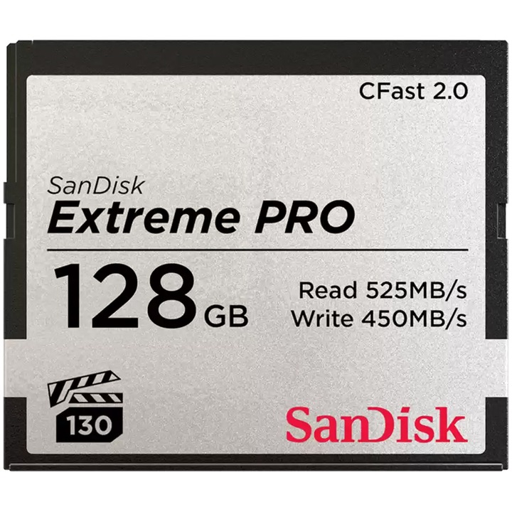 Карта памет SanDisk Compact Flash Extreme PRO CFAST 2.0 128GB 525MB/s VPG130