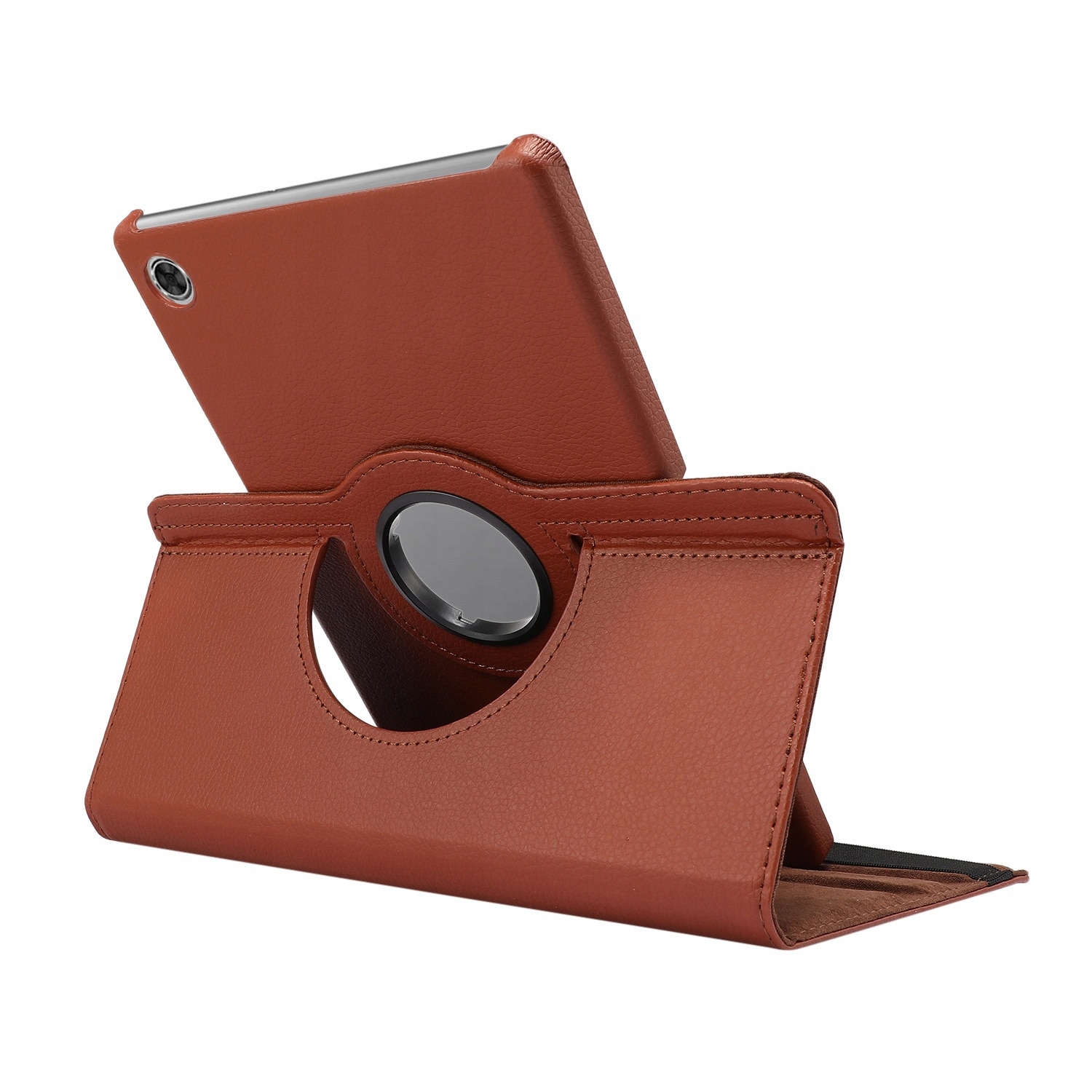 Husa tableta, Piele ecologica, Compatibila cu Lenovo Tab M10 FHD Plus, Maro