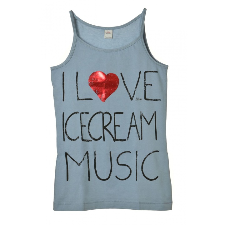 s. Oliver Polo, Pamut, kek felirattal, Világoskék