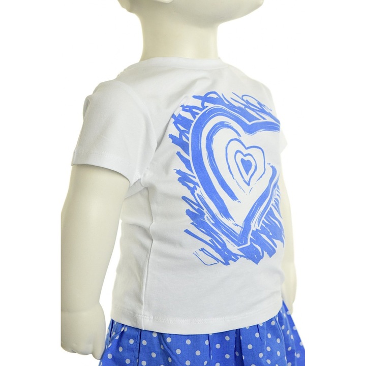 Gatti feher lany polo, szivmintas, Fehér