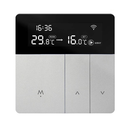 Termostat SMART pentru boiler Avatto WT50 3A Wi-Fi Tuya, Negru/Gri