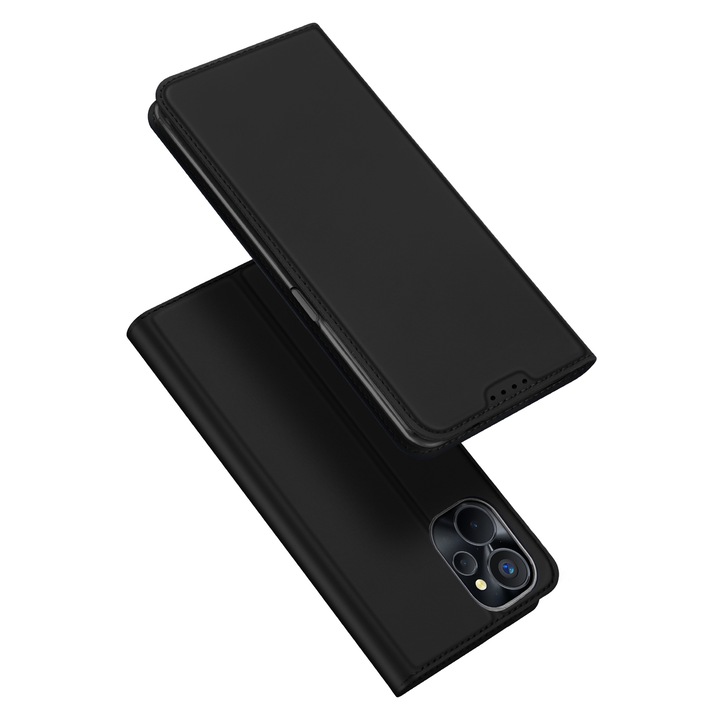 Dux Ducis Skin Pro pénztárca tok Realme 10 5G / Realme 9i 5G telefonhoz, fekete