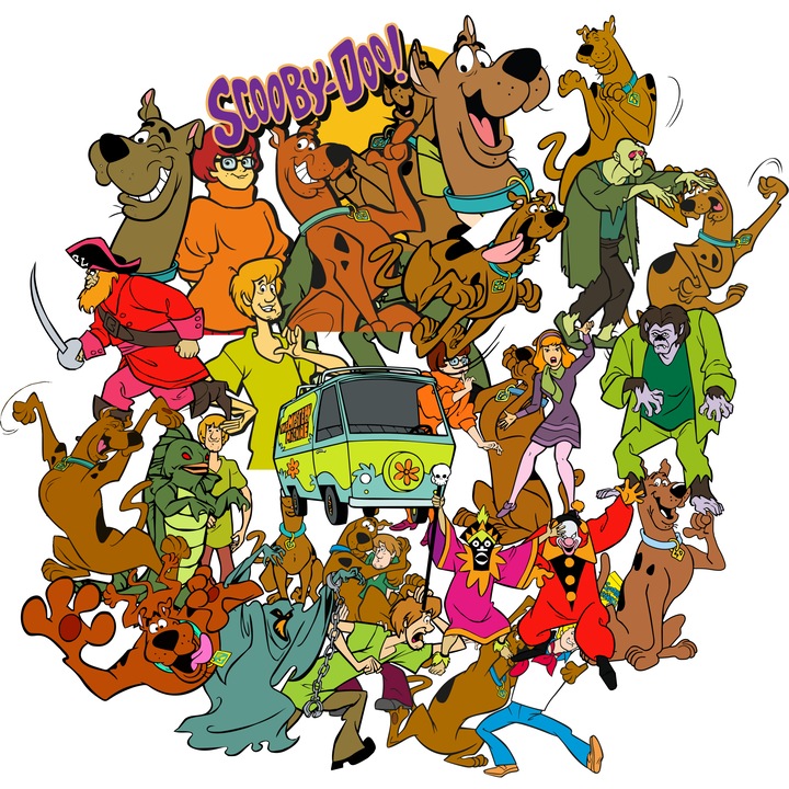Set Stickere 40 bucati, PVC autocolant, Scooby Doo