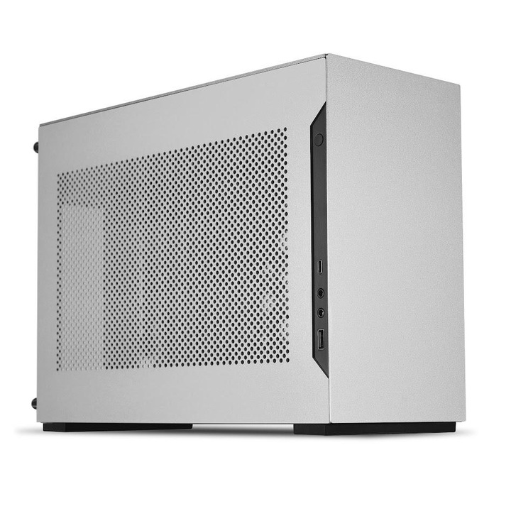 Компютърна кутия Lian Li A4-H2O PCIE 4.0 Silver, ITX, Mini Tower GELI-901 EoL