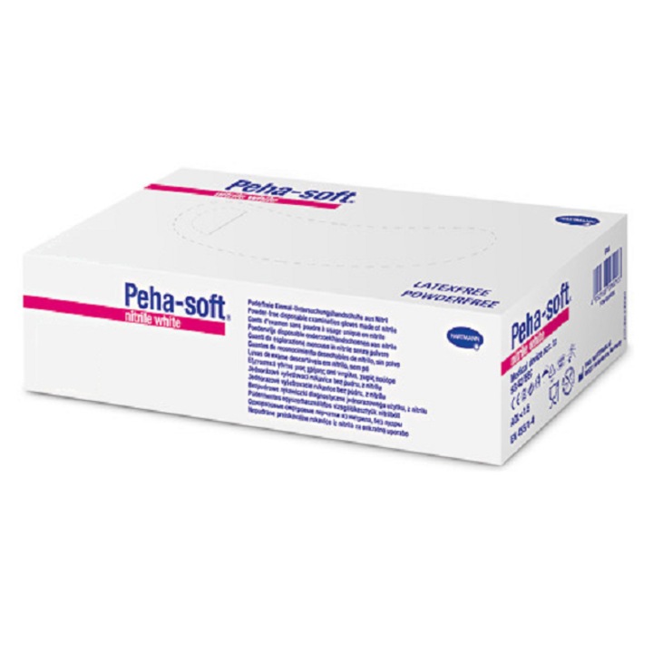 Manusi Peha-soft nitrile albe XS nepudrate, 200 PC