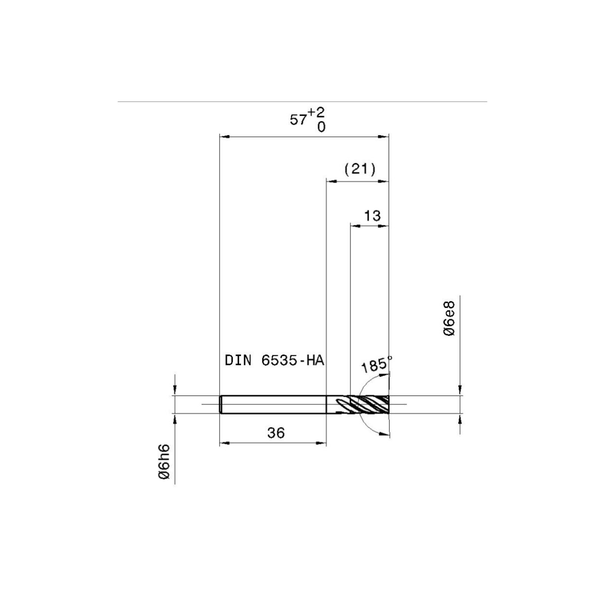 Freza Guhring VHM De Carbura Solida, Ø 6.000 Mm, FIRE, Dreapta, 4 ...