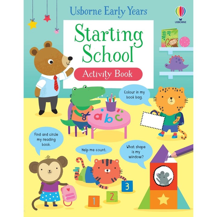 Carte pentru copii Usborne Starting School Activity Book