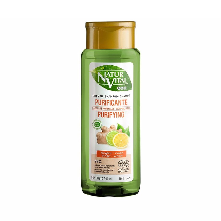 Natur Vital tisztító sampon gyömbérrel és citrommal 300 ml