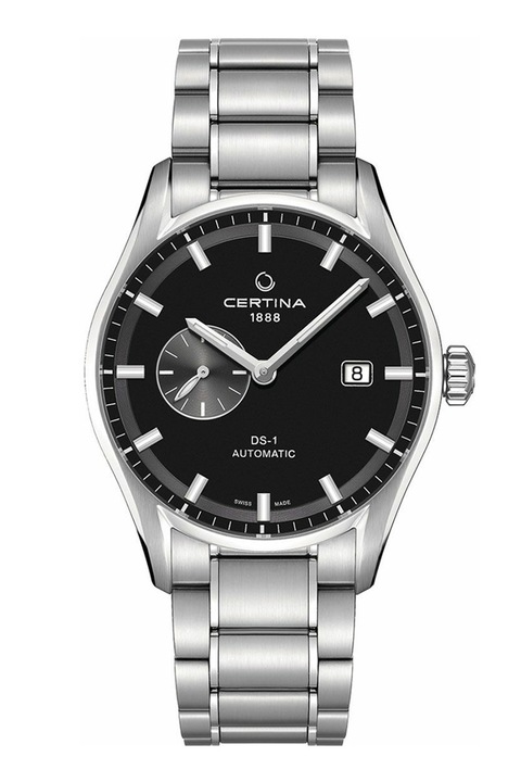 Certina, Автоматичен часовник с подциферблат за секунди, Сребрист