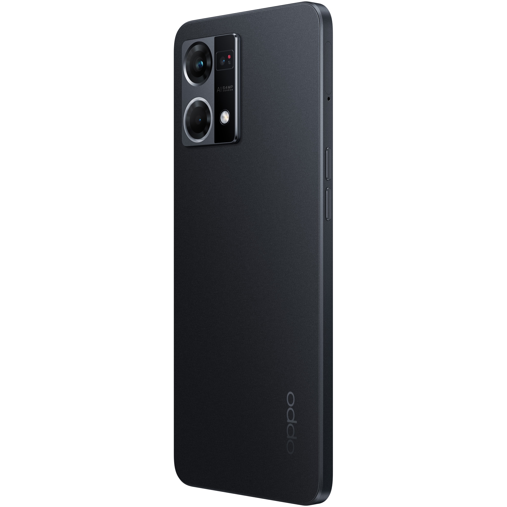 Pachet: Telefon mobil OPPO Reno7, Dual SIM, 128GB, 8GB RAM, 4G, Cosmic Black + Bratara Fitness OPPO Band, Negru