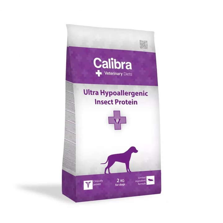 Hrana dietetica pentru Caini, Calibra VD Dog Ultra-Hypoallergenic Insect 2 kg