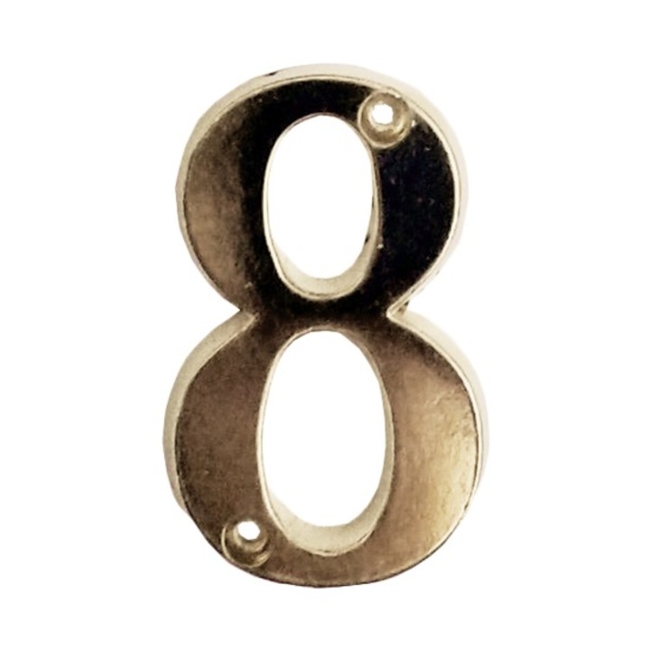 Ajtószám rezezett "8" 5cm
