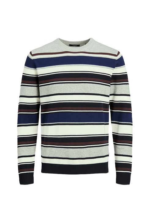 Мъжки пуловер, Jack&Jones-Jprblamilano Stripe Knit, Многоцветен, L