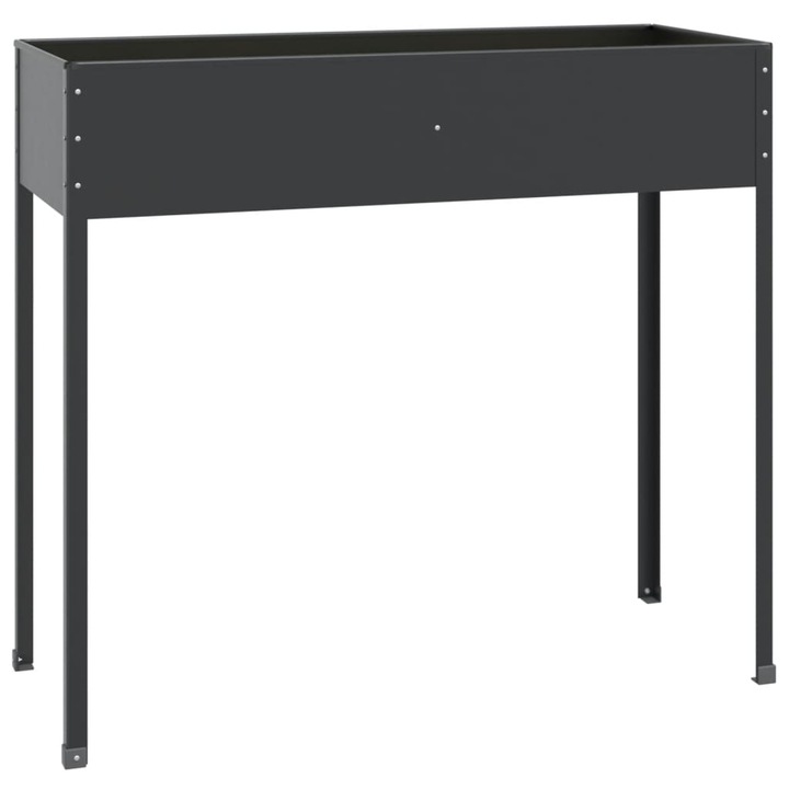 Jardiniera de gradina vidaXL, antracit, 100,5x40,5x90 cm, otel galvanizat, 7.94 Kg