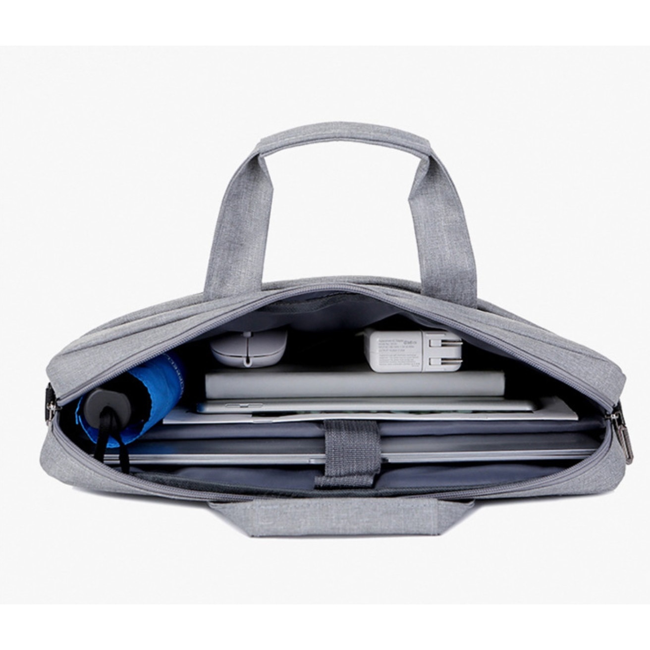 Geanta laptop, Etui, Plastic, Gri