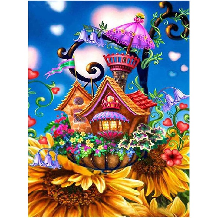 Set de broderie cu diamante 5d, Pictura cu diamante 30x40cm, Kit Goblen 5D50