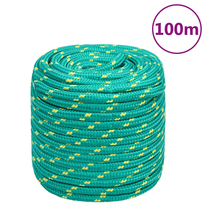 vidaXL zöld polipropilén hajókötél 18 mm 100 m 152737