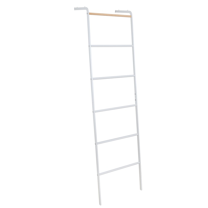 Scara decorativa metal alb Buny 40x26,5x160 cm