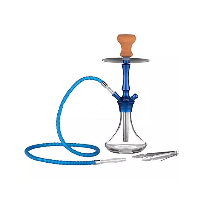 Narghilea Dream Side Albastra 44 cm cu un furtun