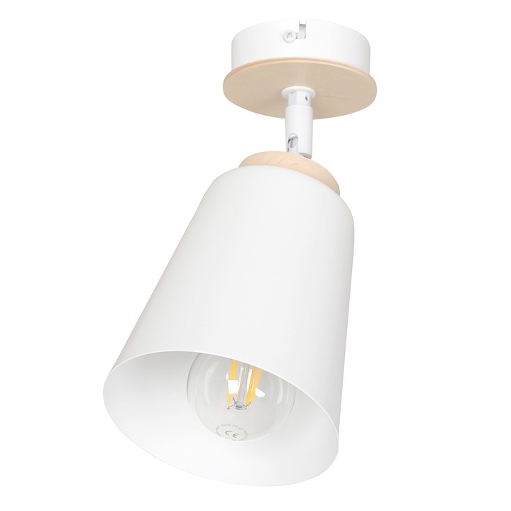 Aplica, EMIBIG Lighting, E14, Metal, Alb, Bej