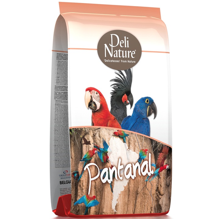 Hrana Super Premium pentru Papagali, Deli Nature Amazonas Park Pantanal, 2Kg