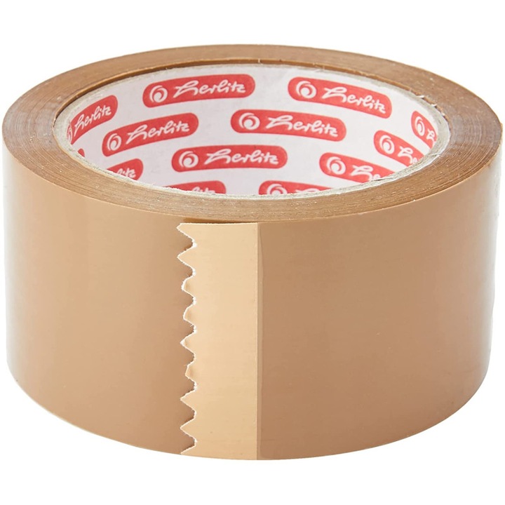 Banda adeziva maro 50mmX66m Herlitz