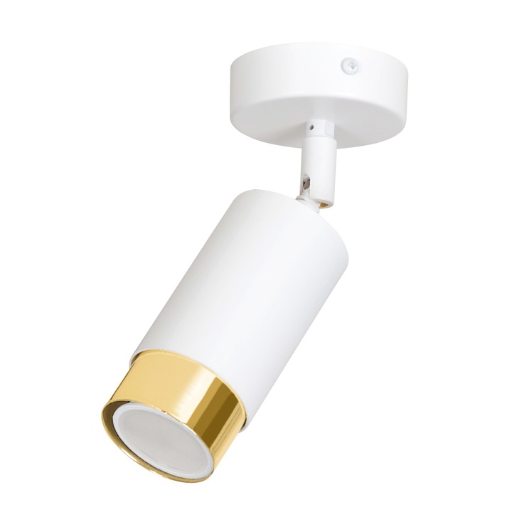 Аплик, EMIBIG Lighting, GU10, Метал, Бял, Златен