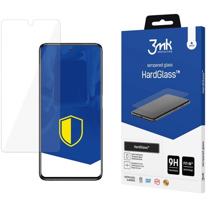 Folie Protectie 3MK HardGlass pentru Samsung Galaxy S23, Sticla securizata, Full Glue, 9H, Transparenta