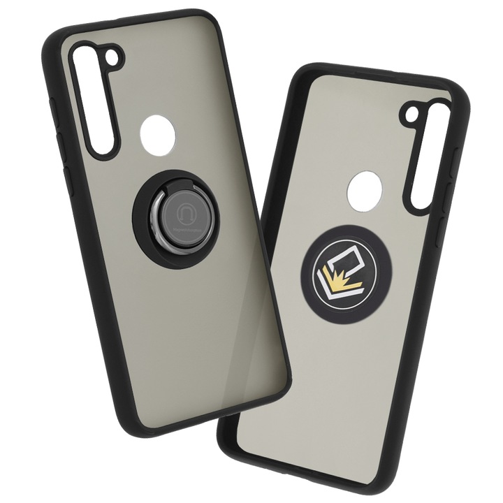 Защитен калъф за Motorola Moto G8 Power Lite, Heavy Duty, Glinth, O4709, метал, черен
