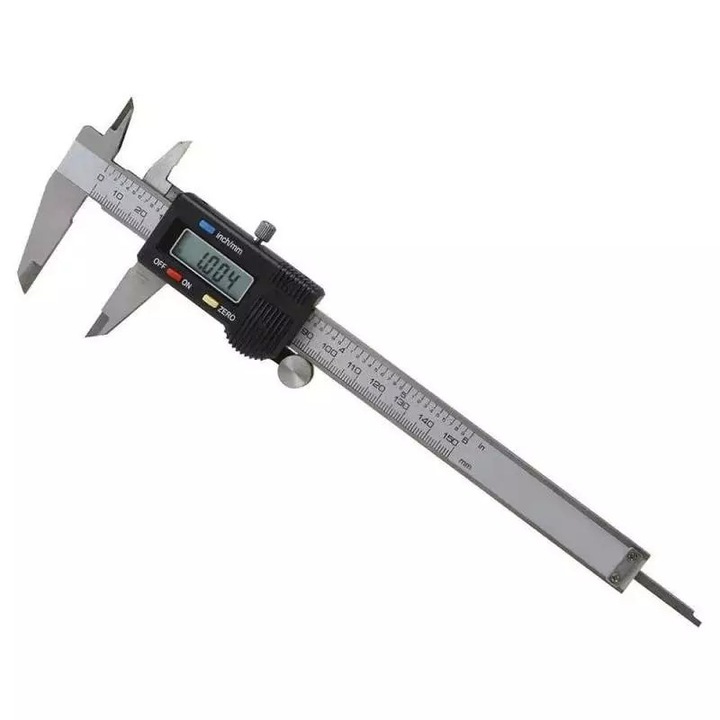 Subler Electronic SIKS, Afisaj LCD, Masurare 0-150 mm, 1 x Baterie LR44, Silver