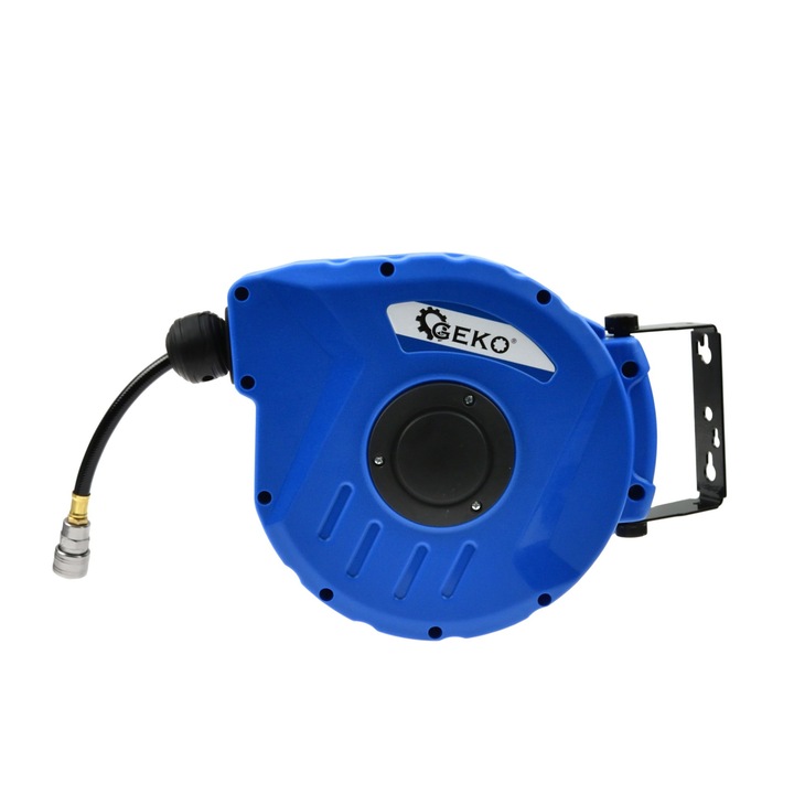 Tambur furtun pneumatic, Geko, 10 m, Albastru