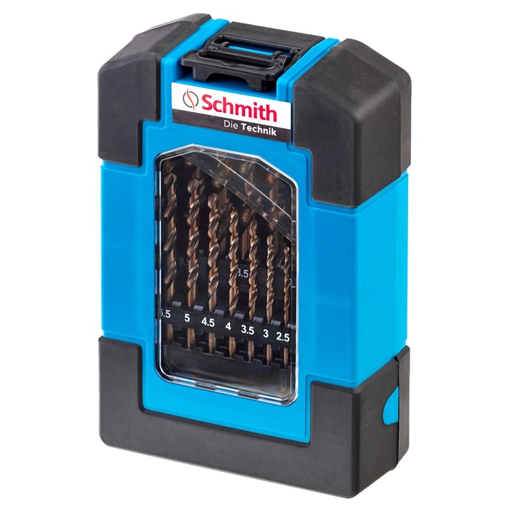 Set 19 burghie, Schmith, Pentru metal/plastic, Otel