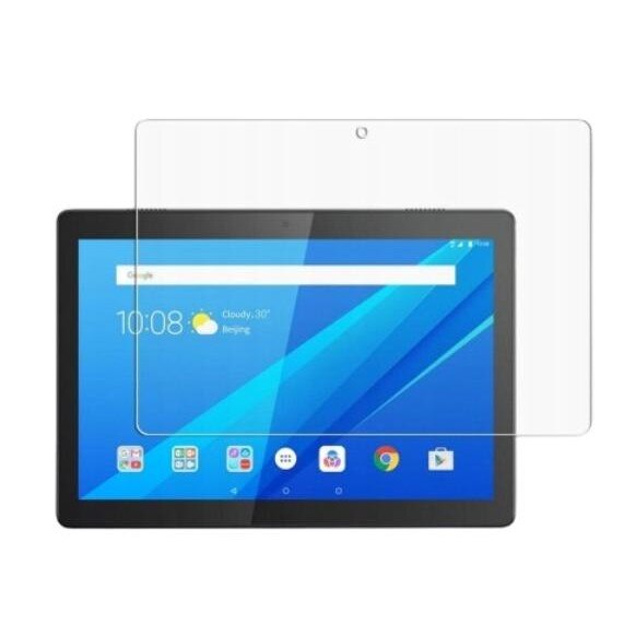 Set husa tableta/folie de protectie/stylus, Piele ecologica, Compatibil cu Lenovo Tab M10 TB-X505L/TB-X605F, Negru