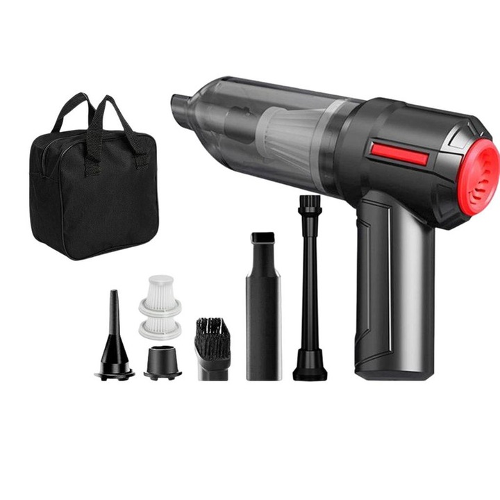 Aspirator auto, AREOUT, Portabil, 120W, Negru