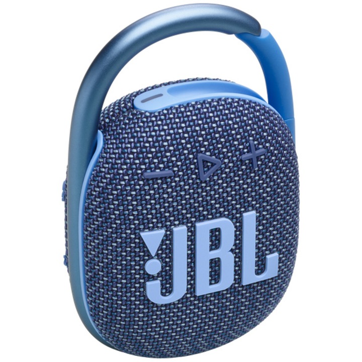 Boxa portabila JBL Clip 4 Eco, Bluetooth, IP67, 10H, Albastru