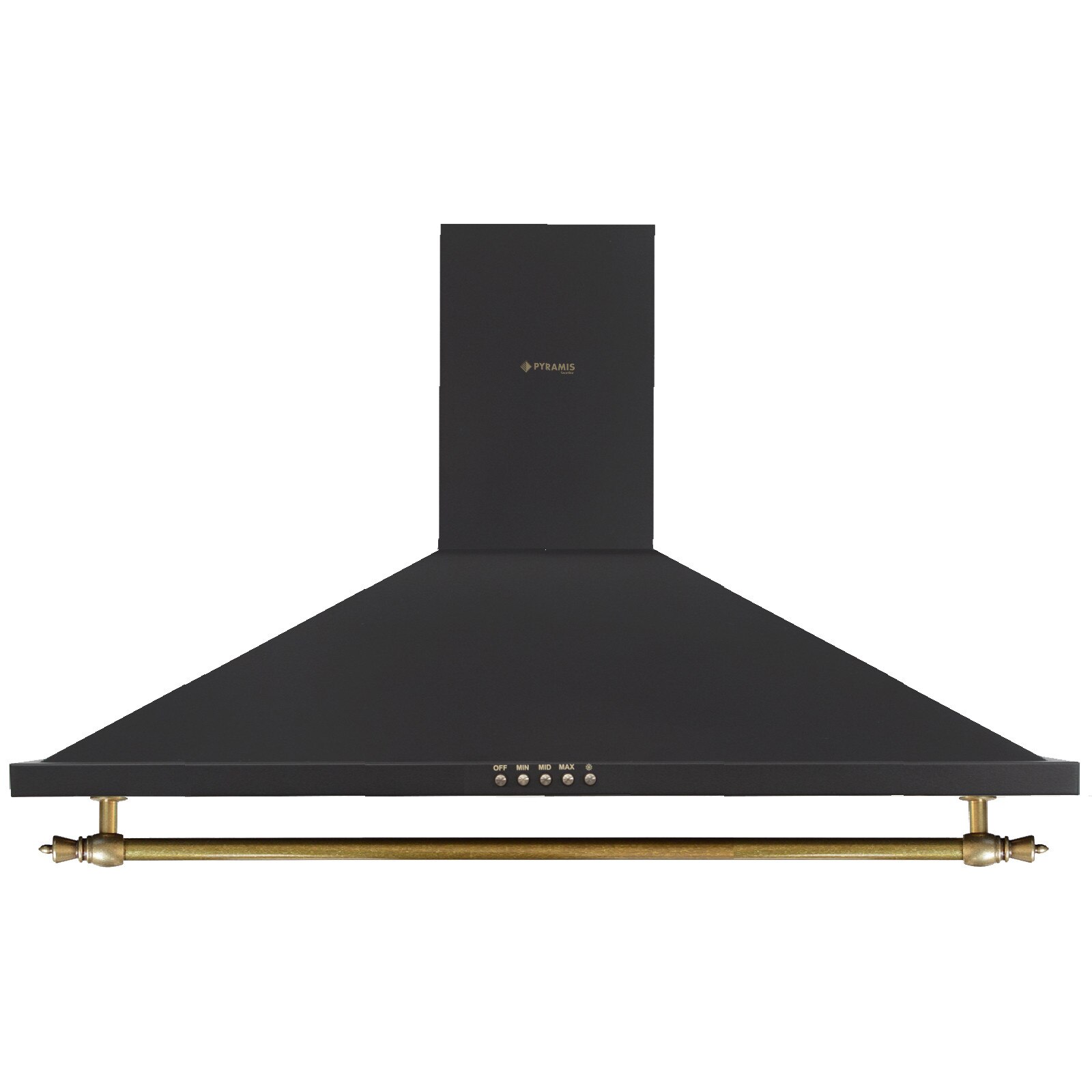Hota rustica Pyramis Smartline SCH8967 90cm, 440mc/h, finisaj Negru