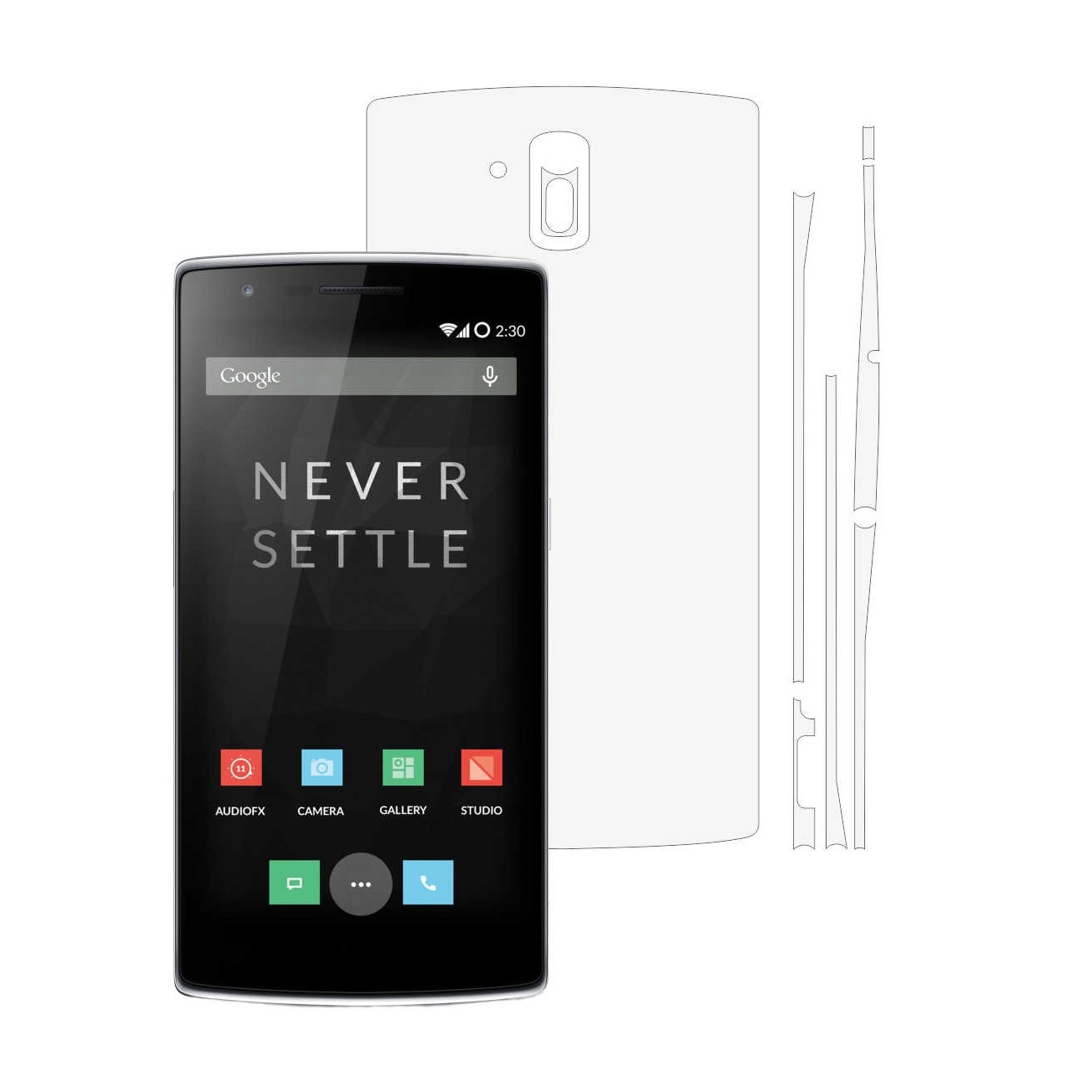 Folie Protectie Invisible Skinz Ultra-Clear AutoRegeneranta, Husa Transparenta de tip Skin Adeziv pentru Carcasa si Laterale, dedicata OnePlus One