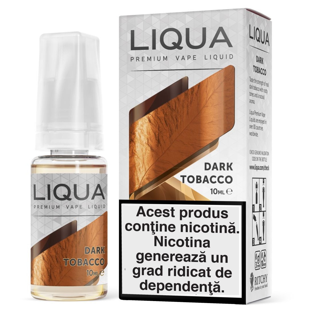 Lichid pentru Tigara Electronica Liqua Elements Dark Tobacco 12mg/ml 10 ml