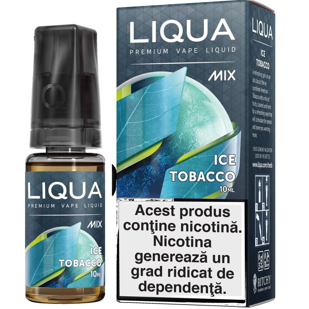 Lichid pentru Tigara Electronica Liqua Mix Ice Tobacco 0mg/ml 10 ml