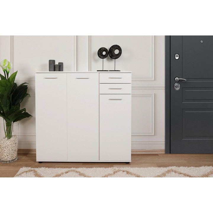 Pantofar, ADR-532-BB-1, Alb, 108 x 108 x 35 cm