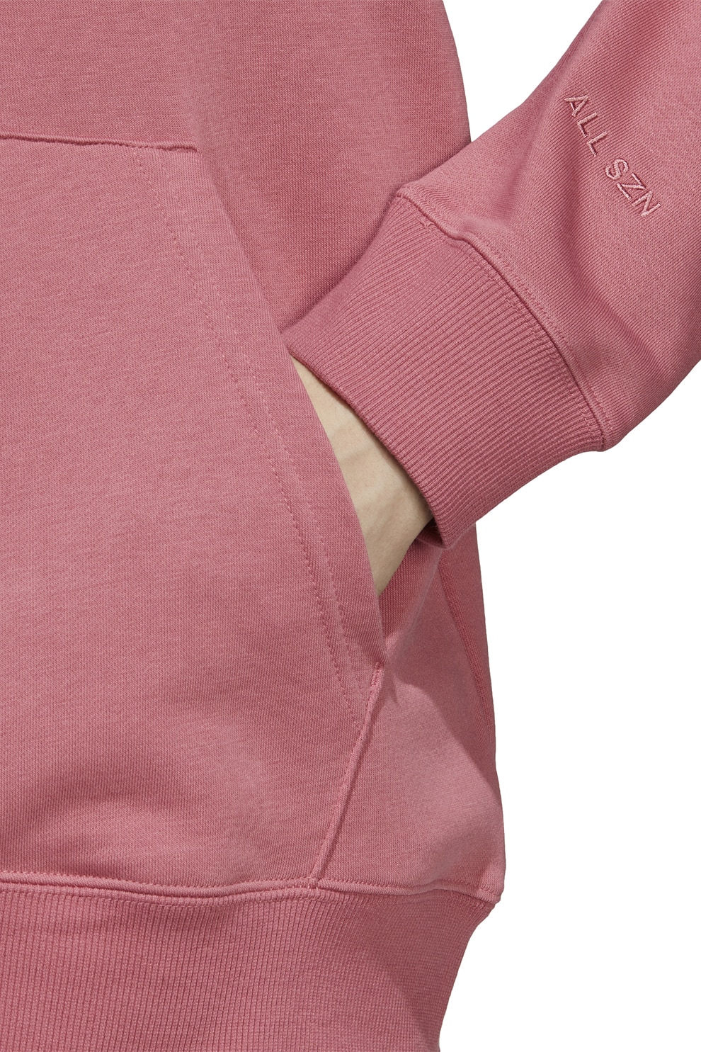 adidas Sportswear, Hanorac cu buzunar kangaroo, Roz prafuit