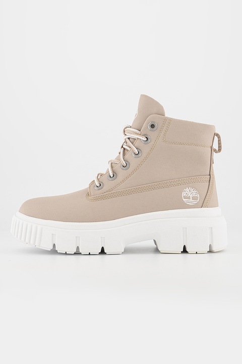 Timberland, Bocanci din material textil Greyfield, Maro taupe deschis