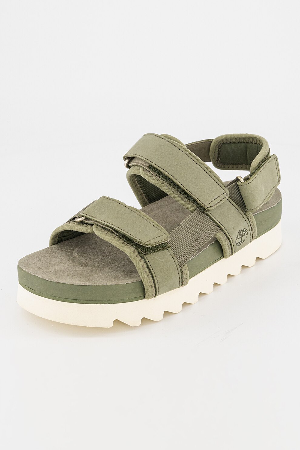 Timberland, Сандали Santa Monica Sunrise с велур, Тъмнозелен, 6 - eMAG.bg